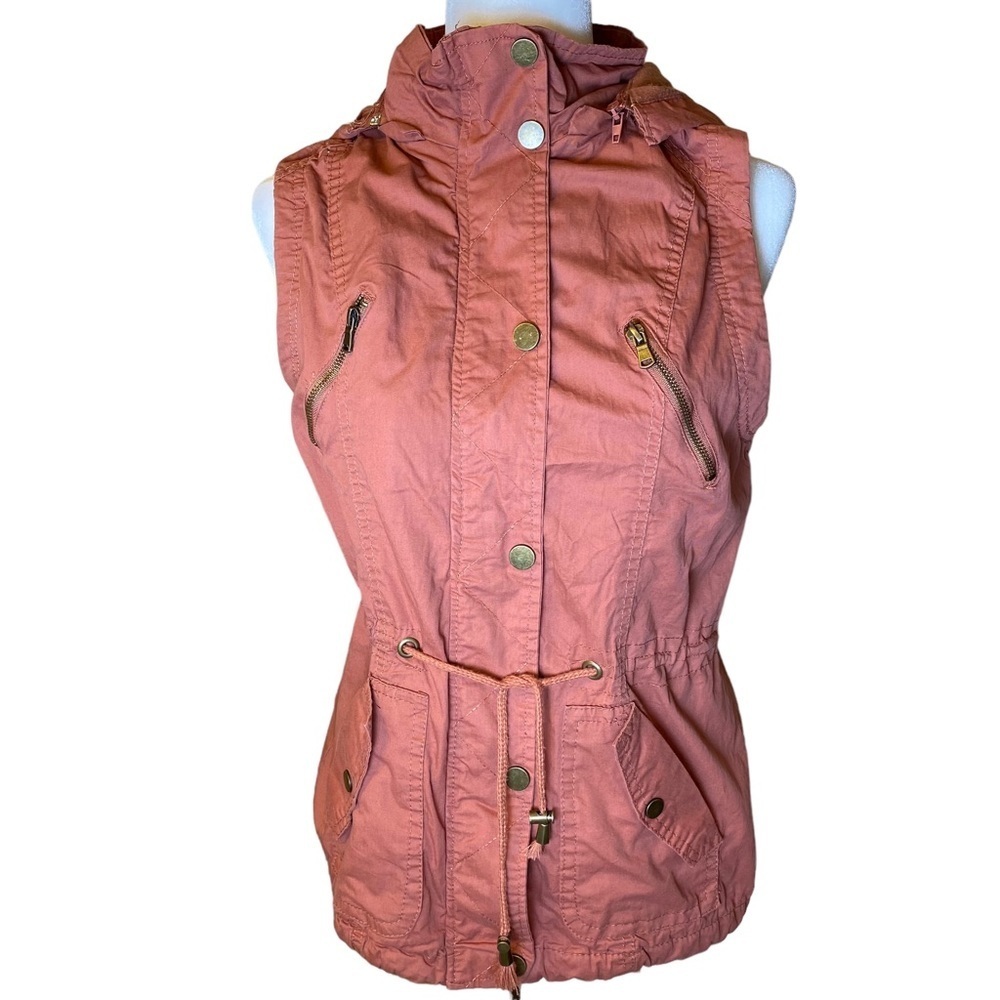 Snobbish Collection Utility Vest Size Small Rust - Picture 2 of 13